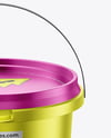 Matte Metallic Bucket Mockup