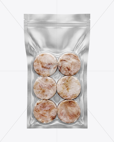 Vacuum Pack with Frozen Fish Mockup