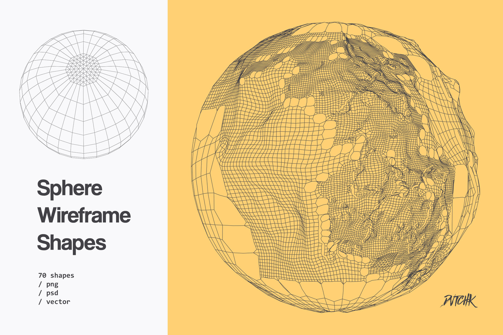 Sphere Wireframe Shapes