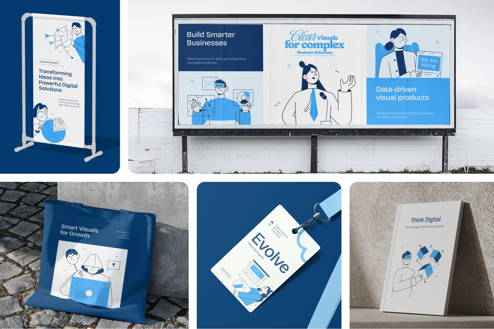 Tech and Business Illustration Set