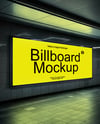 Billboard in Underground Passage Mockup