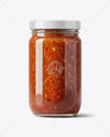 Jar with Sweet Relish Sauce Mockup
