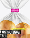 Plastic Bag With Oranges Mockup