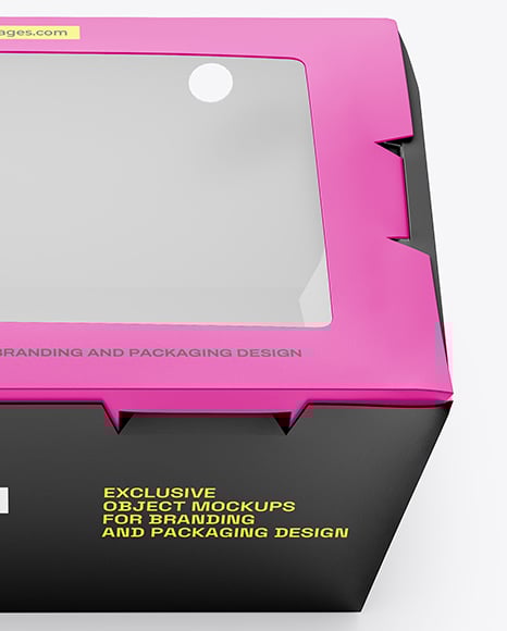 Paper Food Box Mockup