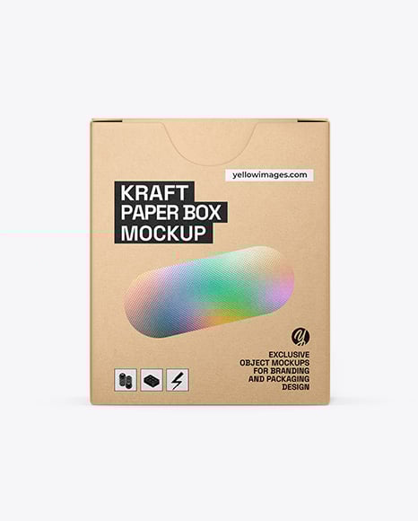 Kraft Box Mockup - Front View - Tea+Box+Mockup+Front+View