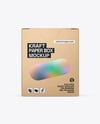 Kraft Box Mockup - Front View