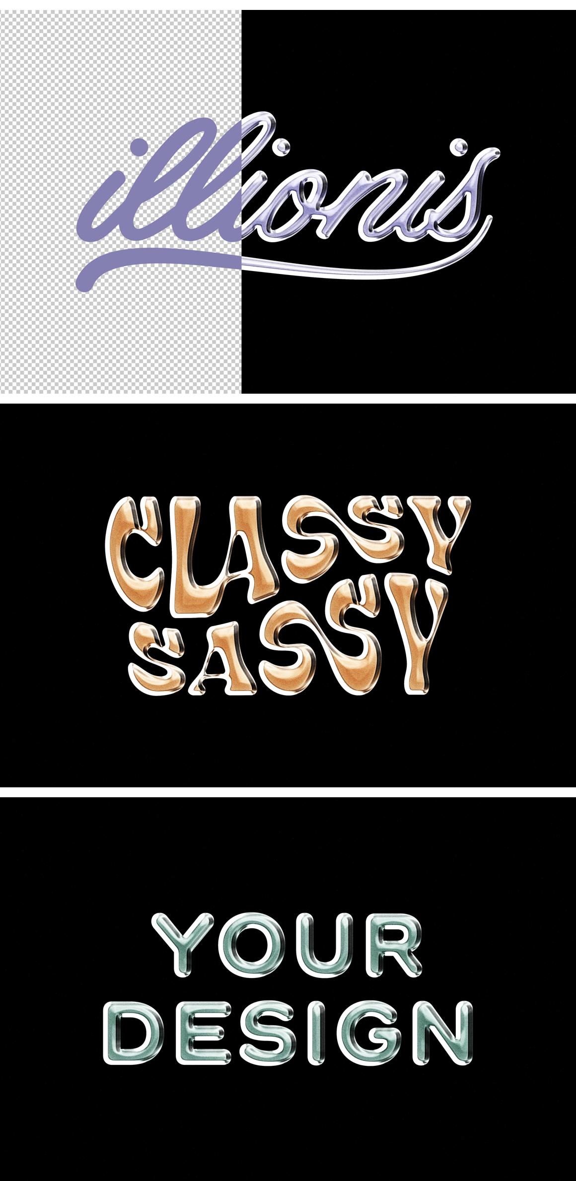 Vivid Chrome Text &amp; Logo Effect Template