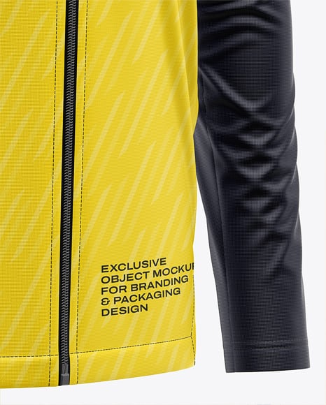 Full-Zip Long Sleeve Jersey Mockup