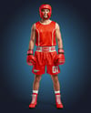 Man Wearing Full Boxing Kit Mockup