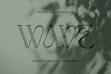 Cutout Text & Logo Mockup - Layer styles