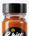 Clear Glass Jar with Cayenne Pepper Mockup