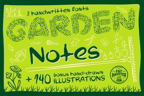 Garden Notes handwritten font