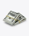 Two Money Bended Stacks Mockup