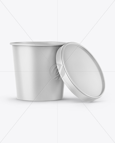 Matte Ice Cream Cup Mockup