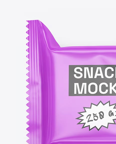 Matte Snack Package Mockup