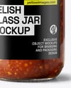 Jar with Sweet Relish Sauce Mockup