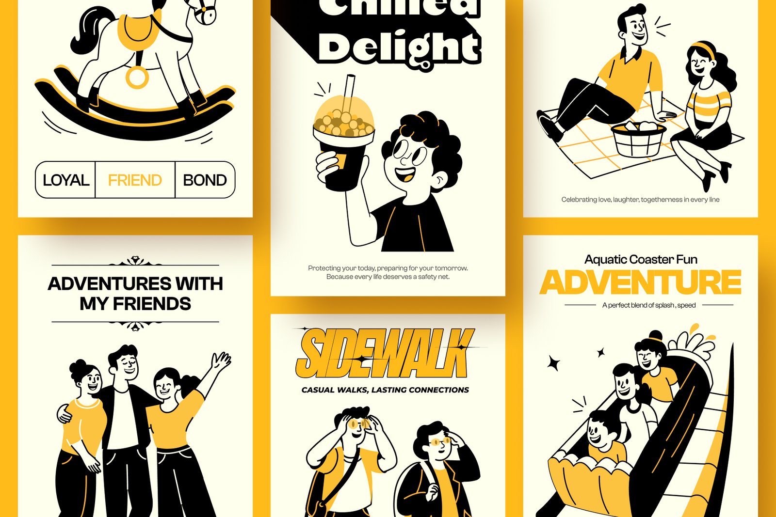 Amusement Park Drawing Set