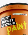 Matte Plastic Bucket Mockup