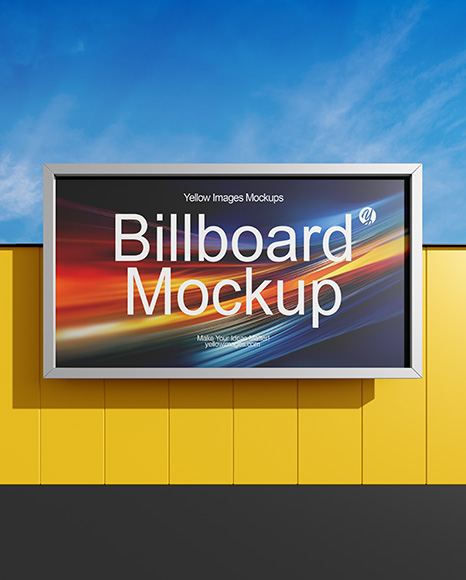 Billboard on the City Street Mockup - Billboard mockup