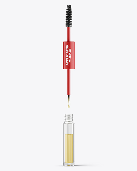 Glossy Hairoil Applicator Tube Mockup - Object mockup