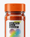 Glass Jar with Taco Seasoning Mockup