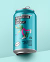 Textured Aluminium Drink Can Mockup