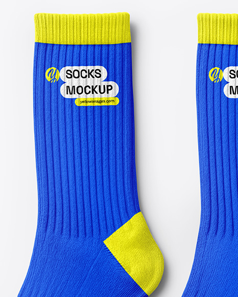 Pair of Socks Mockup