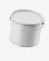 Matte Tin Can w/ Metallic Handle Mockup