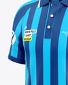 Men's Raglan Polo Shirt Mockup - Half Side View