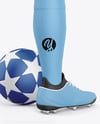 Soccer Kit w/ Mannequin Mockup - Back Half Side View