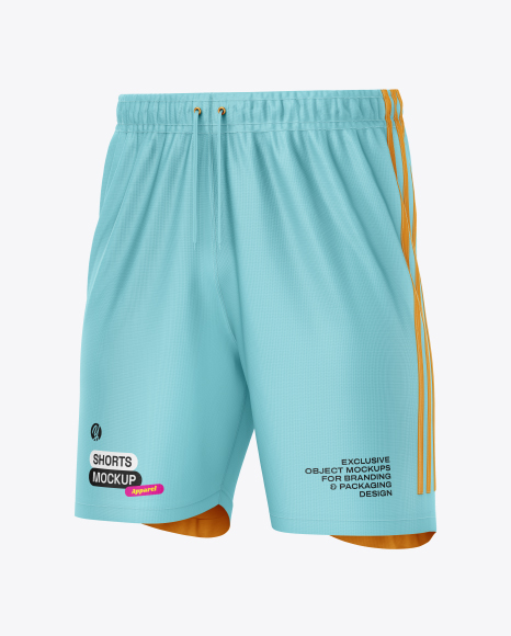 Soccer Shorts Mockup - Half Side View - Soccer+Cleat+mockup+(Half+Side+View)+in+Apparel+Mockups+on+...