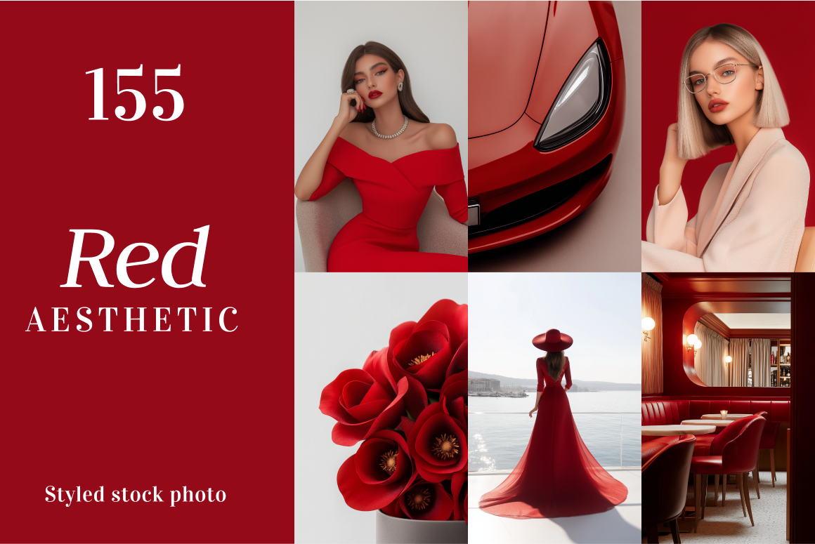 Red Aesthetic - 155 Images Bundle