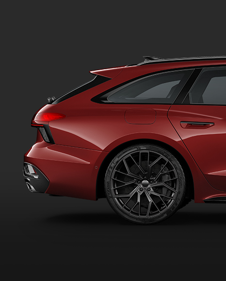 Sportback Car Mockup - Side View