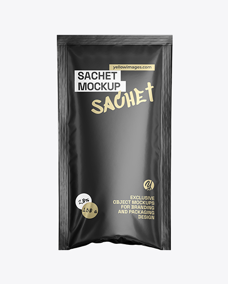 Matte Sachet Mockup