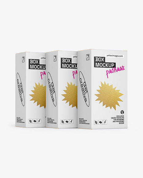 Three Boxes Mockup