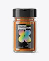 Glass Jar with Garam Masala Seasoning Mockup