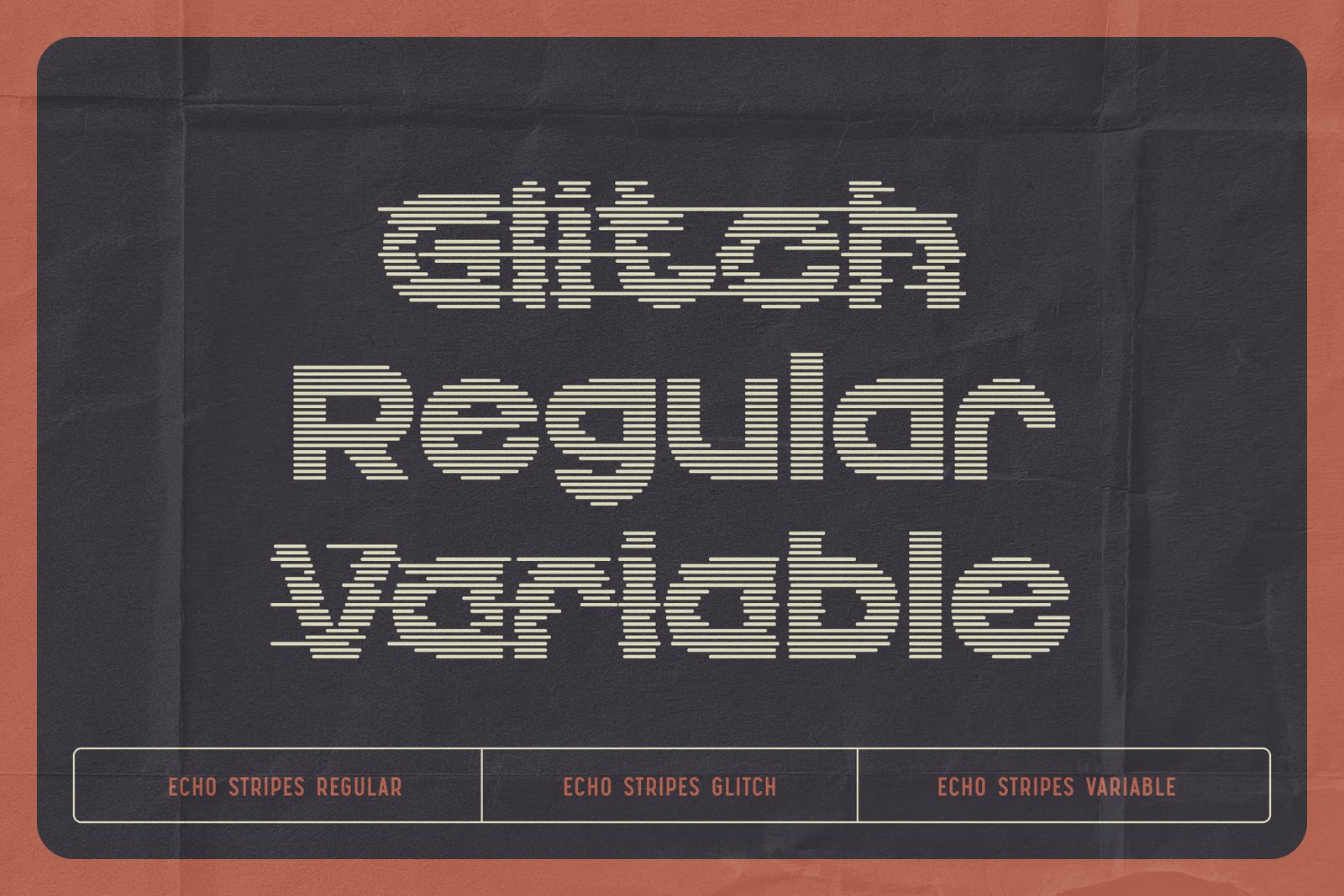 Echo Stripes - Variable Font Set