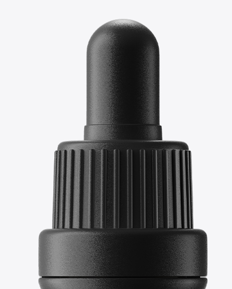 Amber Glass Dropper Bottle Mockup