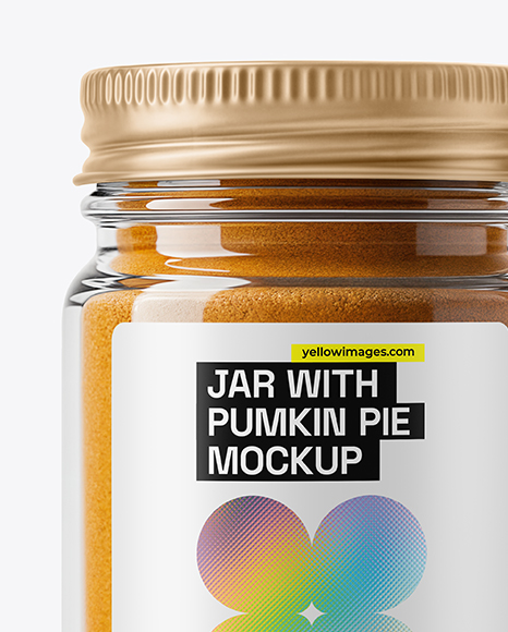 Jar with Pumpkin Pie Spice Mockup