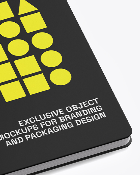 Notebook Mockup – Top Side View