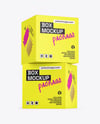 Two Paper Boxes Mockup