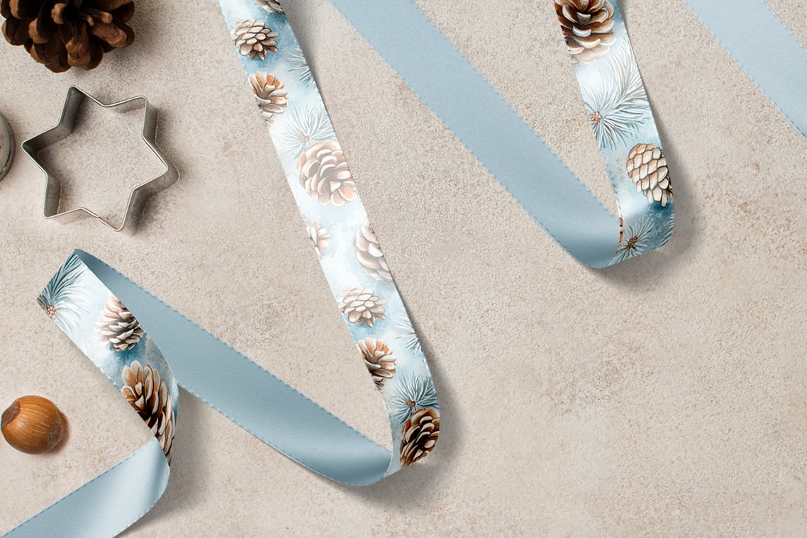Silk Ribbon Mockup