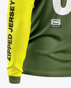 Mesh Jersey Mockup - Back Half Side View