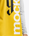 Soccer Player Wearing Long Sleeve Jersey and Shorts Mockup