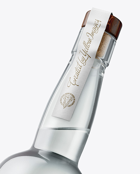 Tall Dry Gin Bottle Mockup