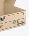 Opened Kraft Cake Box Mockup