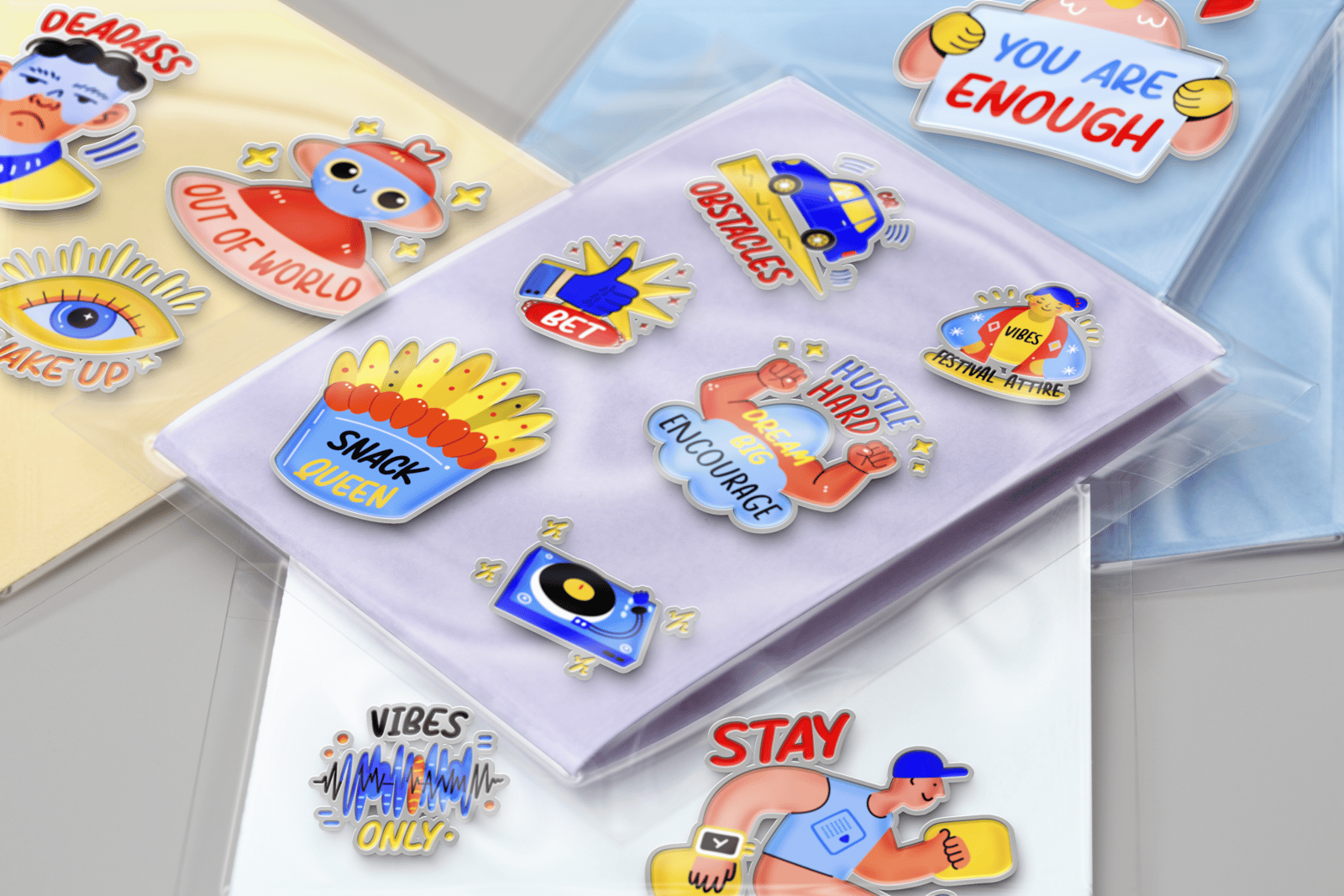 Teenage Stickers Set