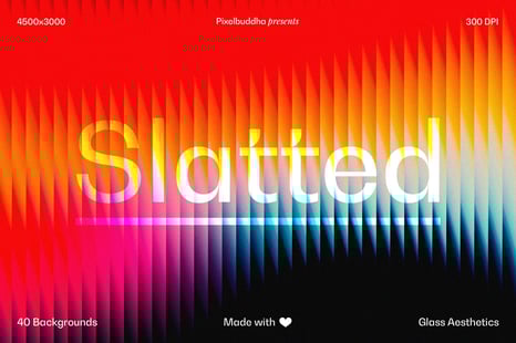 Slatted Glass Backgrounds Collection - Textures