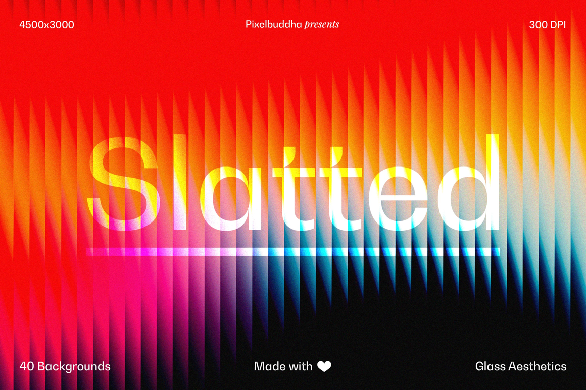 Slatted Glass Backgrounds Collection