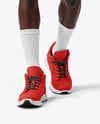Black Man Wearing Full Basketball Kit Mockup